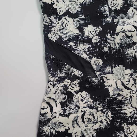 Material Girl Black and White Midi Dress - Picture 5 of 7